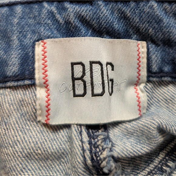 BDG Urban Outfitters Size 28 Rih High Rise Extreme Baggy Sonic Wave Blue Jeans - Picture 8 of 12